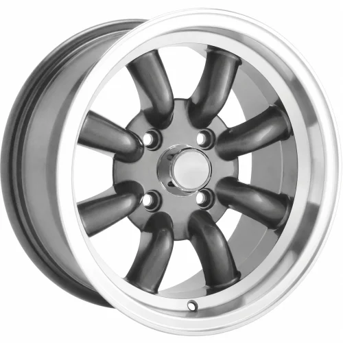 LUGLUME Signature Konig Rewind Graphite w/ Machined Lip 16x7 | 4x114.3 (RW76114006)