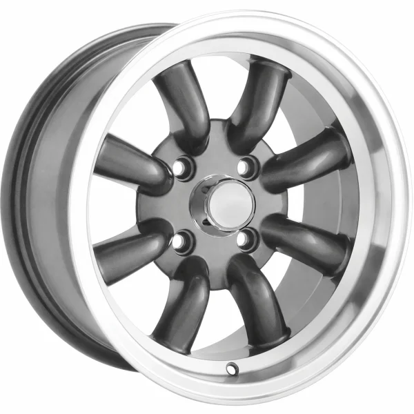 LUGLUME Signature Konig Rewind Graphite w/ Machined Lip 16x7 | 4x114.3 (RW76114006)