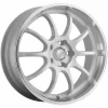LUGLUME Elite Konig Lightning White w/ Machined Lip 16x7 | 5x100/5x114.3 (LI67T0440W)