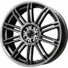 LUGLUME Signature Drag Wheels DR62 Gunmetal Gray 16x7 | 5x105/5x110 (DR62167114073GM1)