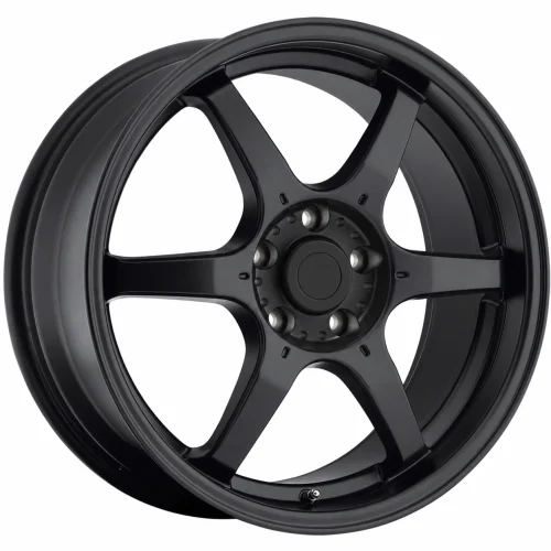 LUGLUME Luxe Konig Backbone Matte Black 16x7 | 4x100 (BC67100405)