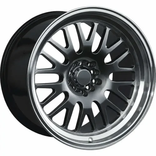 LUGLUME Elite XXR Wheels 531 Chromium Black w/ Machined Lip 16x8 | 4x100/4x114.3 (53168462N)