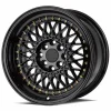 LUGLUME Luxe AodHan Wheels AH05 Black w/ Gold Rivets 16x8 | 4x100/4x114.3 (AH0516804100114315FB)