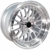 LUGLUME Signature MST Wheels MT10 Silver w/ Machined Face 16x8 | 5x100/5x114.3 (10-6817-20-SILF)
