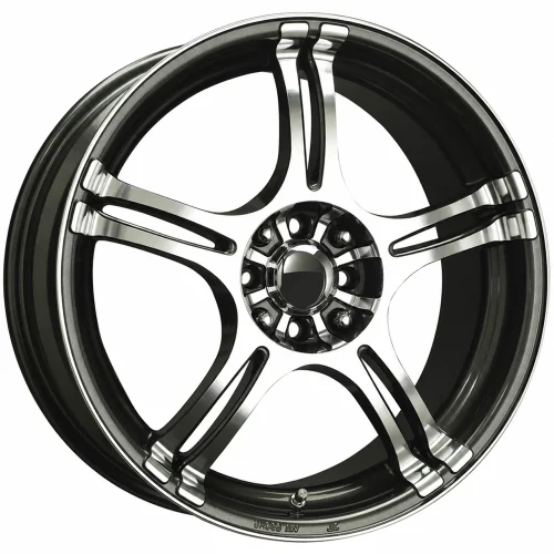 LUGLUME Classic Konig Incident Graphite w/ Machined Spoke Faces and Outer Lip 16x7 | 5x108/5x115 (1N76T85406)