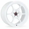 LUGLUME Elite Enkei PF06 White w/ Machined Lip Ring 16x8 | 5x114.3 (545-680-6530WM)